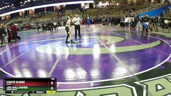 120 lbs Champ. Round 1 - Leo Gallagher, Greenbrier vs Vonte Burke, Clay