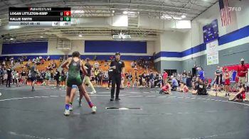 85 lbs Round 2 - Kallie Smith, Beaufort Bull Sharks WC vs Logan Littleton-Kimp, Unaffiliated