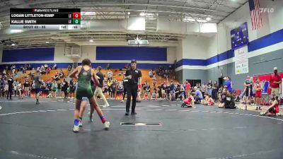 85 lbs Round 2 - Kallie Smith, Beaufort Bull Sharks WC vs Logan Littleton-Kimp, Unaffiliated