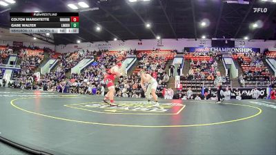 285 lbs Quarterfinals (8 Team) - Colton Marentette, Huron HS (New Boston) vs Gabe Walter, Linden HS