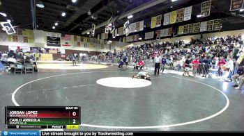 113 lbs Champ. Round 2 - Carlo Arreola, Granite Hills vs Jordan Lopez, Redlands East Valley