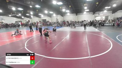 87 lbs Rr Rnd 3 - Jeselle Armendariz, X-CLUSIVE Wrestling vs Kyle Calderon, Carlsbad Combat WC