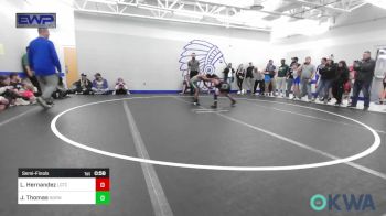 70 lbs Semifinal - Lorenzo Hernandez, Lone Grove Takedown Club vs Jameson Thomas, Norman North