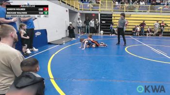 45 lbs Round Of 32 - Jordyn Holmes, Cowboy Wrestling Club vs Beckam Walters, Team Guthrie Wrestling