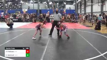 57 lbs Quarterfinal - Paxton Fellows, Cypress Wrestling Club vs Chloe VanZuuk, Team Porcelli