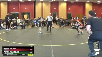 65 lbs Round 5 (6 Team) - Zekiel Holmes, Bad Bass vs Adriel Velazquez, Tribe Wrestling