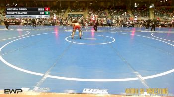 100 lbs Consolation - Kingston Simms, Raising The Level Wrestling Club vs Bennett Campos, Hawkeye Wrestling Academy