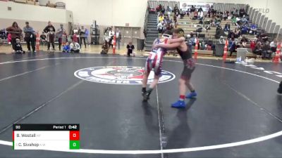 90 lbs Cons. Round 3 - Carter Sivahop, K-W vs Bo Westall, New Prague