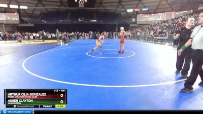 108 lbs Champ. Round 1 - Arthur Ceja Gonzalez, Moses Lake Wrestling Club vs Asher Clayton, Washington