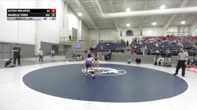 140 lbs Champ. Round 1 - Isabelle Thies, Ridgeline vs Aliyah Melgoza, Riverton