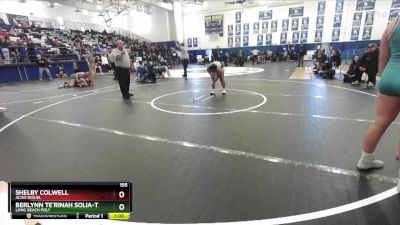 155 lbs Cons. Round 4 - Shelby Colwell, Aliso Niguel vs Berlynn Te`Rinah Solia-Tago, Long Beach Poly