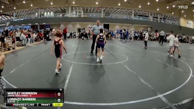 52 lbs Round 1 - Lorenzo Barbieri, Buxton vs Whitley Morrison, Junior Terps Xpress