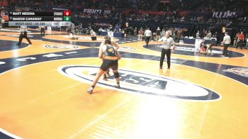 3A 285 lbs Cons. Round 1 - Matt Medina, St. Charles (East) vs Mason Caraway, Normal (Community)