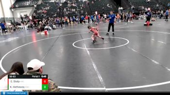 58-63 lbs Round 3 - Emersyn Stolp, Amherst vs Karleigh Hathaway, FoxFit Wrestling