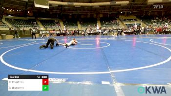 76 lbs Consi Of 4 - Case Priest, Collinsville Cardinal Youth Wrestling vs Greyson Dixon, Pryor Tigers