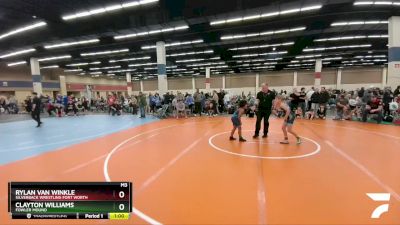 88-95 lbs Round 3 - Rylan Van Winkle, Silverback Wrestling Fort Worth vs Clayton Williams, Fowler Mound