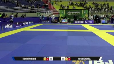 Serena Gabrielli vs Elen Catiuce Leite 2025 Brasileiro Jiu-Jitsu IBJJF