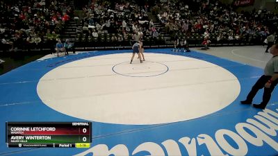 5A 145 lbs Semifinal - Avery Winterton, Salem Hills vs Corinne Letchford, Wasatch