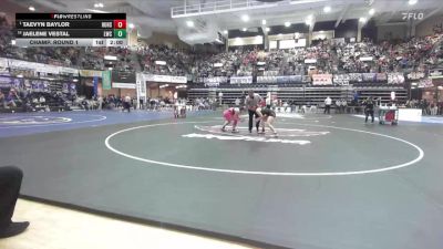 155 lbs Champ. Round 1 - Taevyn Baylor, Humbolt Hs vs Jaelene Vestal, Leoti-Wichita County HS