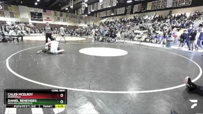 132 lbs Cons. Semi - Caleb Mcelroy, Bakersfield vs Daniel Benevides, Highland (Bakersfield)