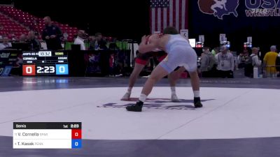 65 kg Semis - Vince Cornella, Spartan Combat RTC vs Tyler Kasak, Pennsylvania