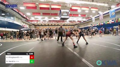 76 lbs Quarterfinal - Heston Klinglesmith, Perry Wrestling Academy vs Nolan Hendrix, Husky Wrestling Club