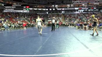 1A-120 lbs Cons. Round 2 - Joe Hackett, Columbus Catholic vs Quentin Smith, Hinton