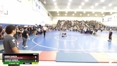 87 lbs Round 1 - Aiden Garcia, Rough House Wrestling Club vs Darius Saremi, Southwest Stallions WC