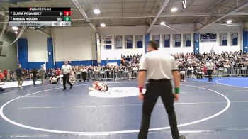 100 lbs Semifinal - Olivia Polansky, Bridgewater-Raynham vs Amelia Hough, Milford