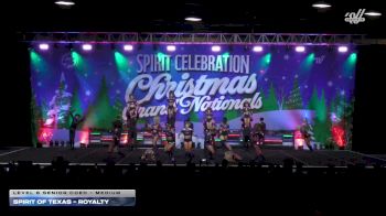 Spirit of Texas - Royalty [2025 L6 Senior Coed - Medium] 2025 Spirit Celebration Christmas Grand Nationals