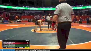 2A 160 lbs Semifinal - Joshua Butler, Chicago (Kenwood) vs Dillon Carlson, Crystal Lake (Central)