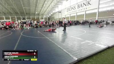 78 lbs Champ. Round 2 - Boston Waldo, Lakeland WC vs Uriah Barabin, Grindhouse WC