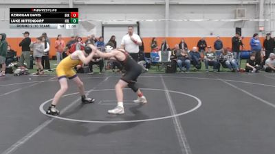 105 lbs Round 2 (10 Team) - Kerrigan Davis, Brecksville vs Luke Mittendorf, Notre Dame Lions
