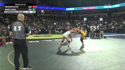 130 lbs Consi Of 8 #2 - Madison Black, Newbury Park (SS) vs Marci Cueva, Northview (SS)