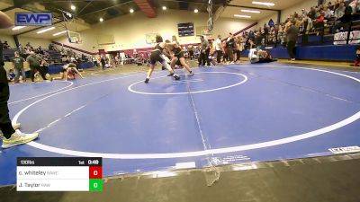 130 lbs Consolation - Cohen Whiteley, Broken Arrow Wrestling Club vs Jake Taylor, Raw Wrestling Club