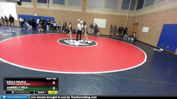 130lbs Cons. Round 2 - Kayla Mojica, Kennedy Catholic (Girls) vs Gabriela Vela, Moses Lake (Girls)