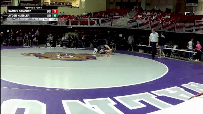 126 lbs Round 3 (4 Team) - Ayden Kuebler, Grand Island vs Sammy Sanchez, Cheyenne East