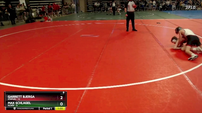 105 lbs Semis (4 Team) - Max Schlagel, HLWW vs Garrett Bjerga, Staples