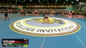 120 lbs Cons. Round 5 - Riley Stubbs, Lakeview vs Sammie Vasquez, Golden Valley (Merced)