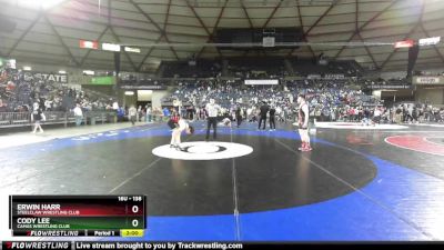 138 lbs Champ. Round 1 - Cody Lee, Camas Wrestling Club vs Erwin Harr, Steelclaw Wrestling Club