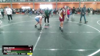 140 lbs Round 3 - Eli Frick, Chapin Youth Wrestling vs Emma Ritchie, Panther Club