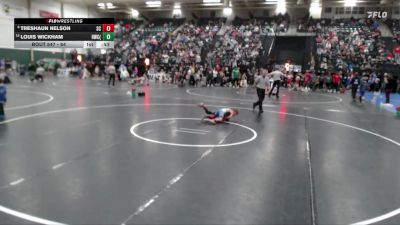 64 lbs Semifinal - Treshaun Nelson, Sherman Challengers vs Louis Wickham, Hawks Wrestling Club (Lincoln)