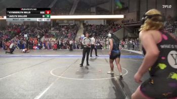 165 lbs Champ. Round 1 - Jaelyn Waller, Red Devil vs Kymberlyn Mills, Hutchinson Kids Wrestling Club