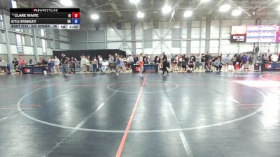 U20 Women - 65 lbs Cons. Round 4 - Clare Waite, ID vs Kyli Stanley, CA