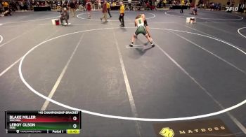 145 Championship Bracket Cons. Round 3 - LeRoy Olson, Park vs Blake Miller, Waconia