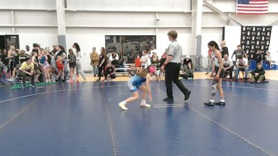 77.4-85 lbs Cons. Quarters - Aniyah Garcia, Montrose Elite Wrestling vs Mia Hanger, Riverton USA Wrestling