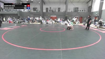 U16 FK - 157 lbs Semis - Drew Disher, Port Angeles Wrestling Club vs Dante De Leon, Hillsboro Mat Club