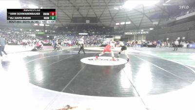 Boys 3A 190 lbs Quarterfinal - Eli Davis-Rudin, Ingraham vs Odin Schwabenbauer, Snohomish