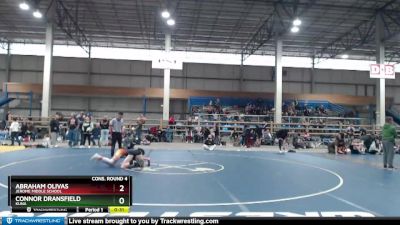 115 lbs Cons. Round 4 - Connor Dransfield, Kuna vs Abraham Olivas, Jerome Middle School