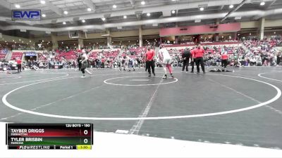 150 lbs Quarterfinal - Tyler Brisbin, Parsons vs Tayber Driggs, Manhattan